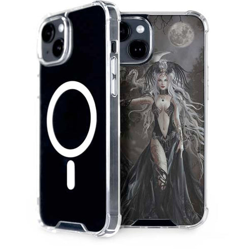 Gothic Princess with Silver Dragon by Nene Thomas iPhone 13 MagSafe Case