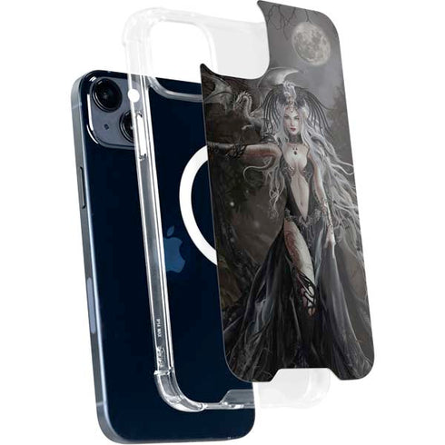Gothic Princess with Silver Dragon by Nene Thomas iPhone 13 MagSafe Case