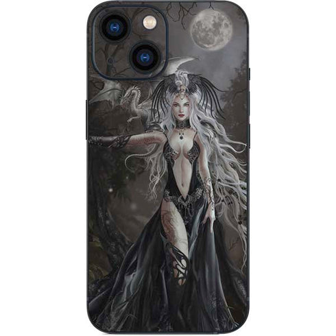 Gothic Princess with Silver Dragon by Nene Thomas iPhone 13 Mini Skin