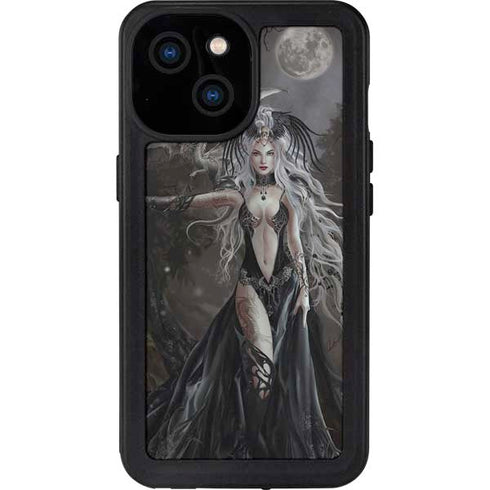 Gothic Princess with Silver Dragon by Nene Thomas iPhone 13 Mini Waterproof Case