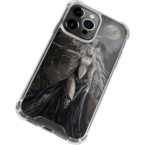 Gothic Princess with Silver Dragon by Nene Thomas iPhone 13 Pro Clear Case