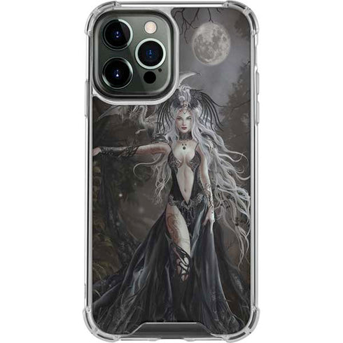 Gothic Princess with Silver Dragon by Nene Thomas iPhone 13 Pro Max Clear Case