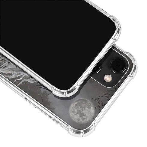 Gothic Princess with Silver Dragon by Nene Thomas iPhone 14 Clear Case