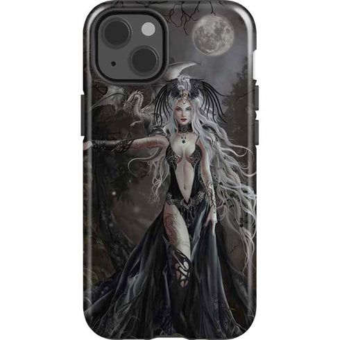 Gothic Princess with Silver Dragon by Nene Thomas iPhone 15 Impact Case