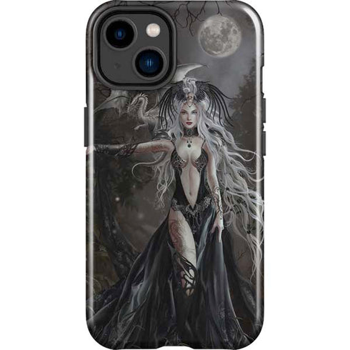Gothic Princess with Silver Dragon by Nene Thomas iPhone 15 Plus Impact Case
