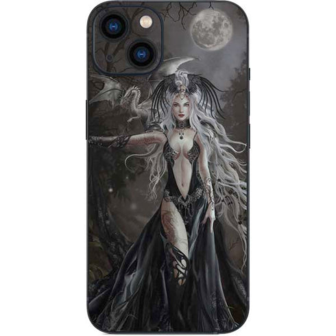 Gothic Princess with Silver Dragon by Nene Thomas iPhone 14 Plus Skin
