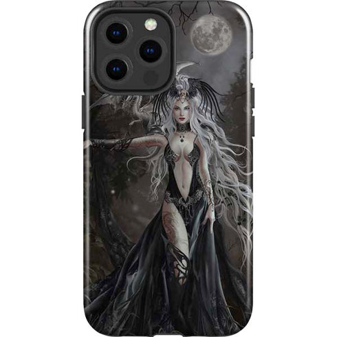 Gothic Princess with Silver Dragon by Nene Thomas iPhone 15 Pro Max Impact Case