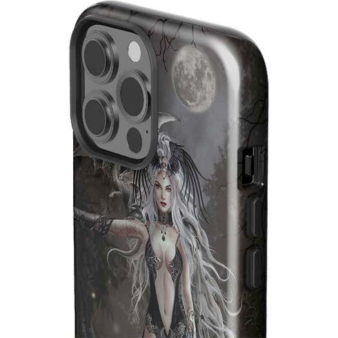 Gothic Princess with Silver Dragon by Nene Thomas iPhone 15 Pro Max Impact Case