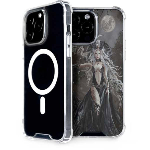 Gothic Princess with Silver Dragon by Nene Thomas iPhone 14 Pro Max MagSafe Case