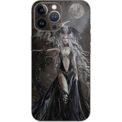 Gothic Princess with Silver Dragon by Nene Thomas iPhone 14 Pro Max Skin