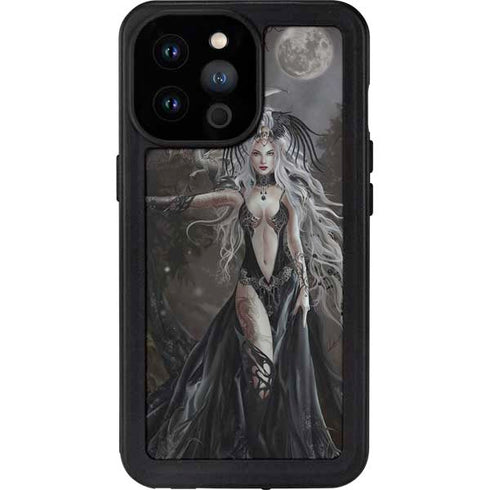 Gothic Princess with Silver Dragon by Nene Thomas iPhone 14 Pro Max Waterproof Case
