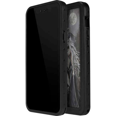 Gothic Princess with Silver Dragon by Nene Thomas iPhone 14 Pro Max Waterproof Case