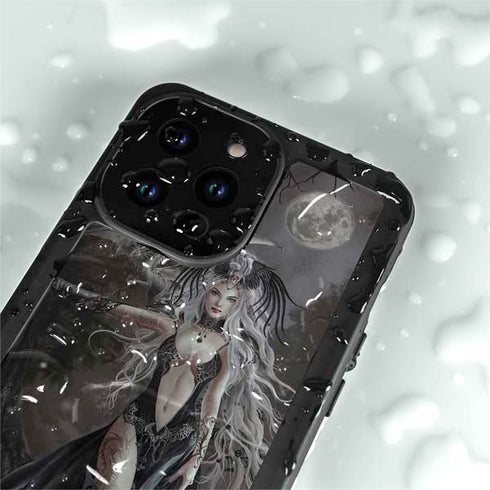 Gothic Princess with Silver Dragon by Nene Thomas iPhone 14 Pro Max Waterproof Case