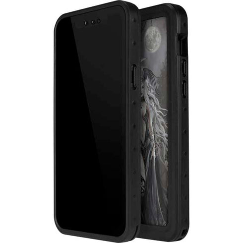 Gothic Princess with Silver Dragon by Nene Thomas iPhone 14 Pro Waterproof Case