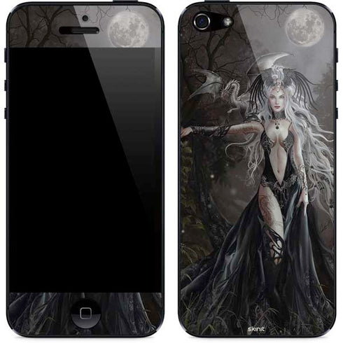 Gothic Princess with Silver Dragon by Nene Thomas iPhone 5/5s/5SE Skin