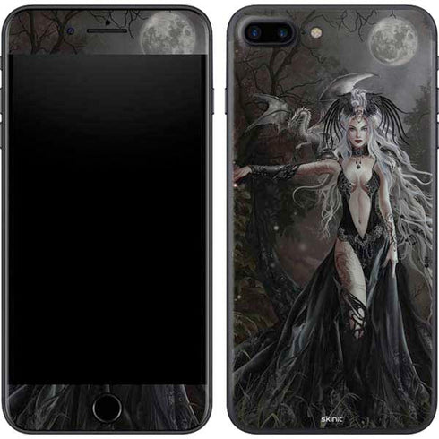 Gothic Princess with Silver Dragon by Nene Thomas iPhone 8 Plus Skin