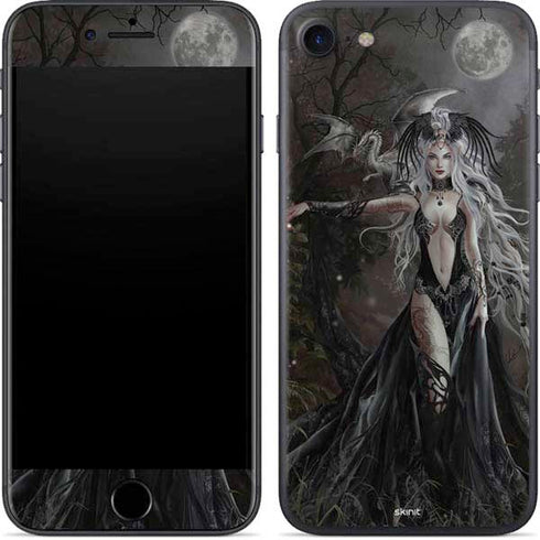 Gothic Princess with Silver Dragon by Nene Thomas iPhone 8 Skin