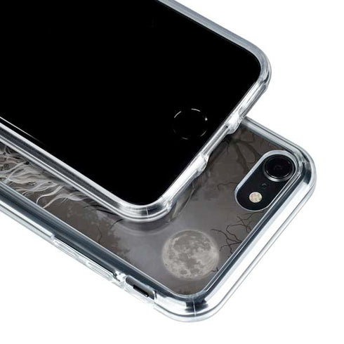Gothic Princess with Silver Dragon by Nene Thomas iPhone SE (2nd & 3rd Gen) Clear Case