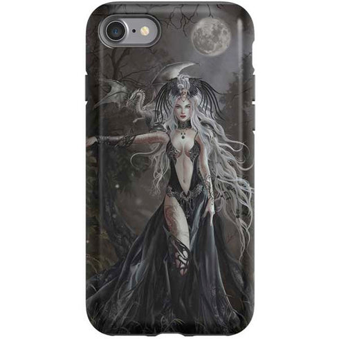 Gothic Princess with Silver Dragon by Nene Thomas iPhone SE (2nd & 3rd Gen) Pro Case