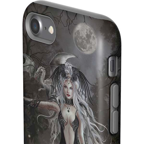 Gothic Princess with Silver Dragon by Nene Thomas iPhone SE (2nd & 3rd Gen) Pro Case