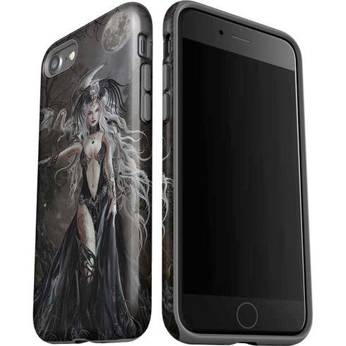 Gothic Princess with Silver Dragon by Nene Thomas iPhone SE (2nd & 3rd Gen) Pro Case