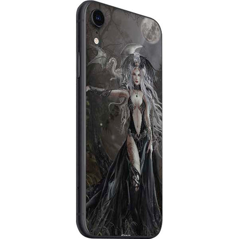 Gothic Princess with Silver Dragon by Nene Thomas iPhone SE (2nd & 3rd Gen) Skin