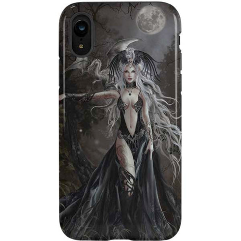 Gothic Princess with Silver Dragon by Nene Thomas iPhone XR Pro Case