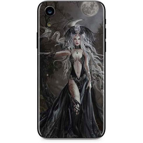 Gothic Princess with Silver Dragon by Nene Thomas iPhone XR Skin