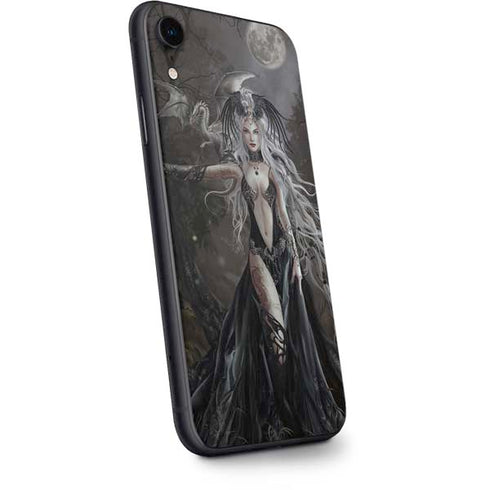 Gothic Princess with Silver Dragon by Nene Thomas iPhone XR Skin