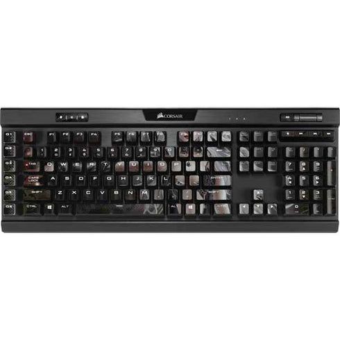 Gothic Princess with Silver Dragon by Nene Thomas K95 RGB PLATINUM Mechanical Gaming Keyboard Skin