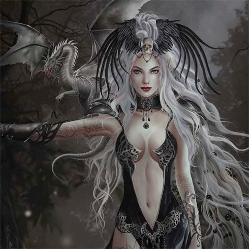 Gothic Princess with Silver Dragon by Nene Thomas Legion Y720 Skin