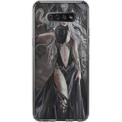 Gothic Princess with Silver Dragon by Nene Thomas LG K51/Q51 Clear Case