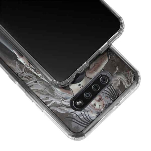 Gothic Princess with Silver Dragon by Nene Thomas LG K51/Q51 Clear Case