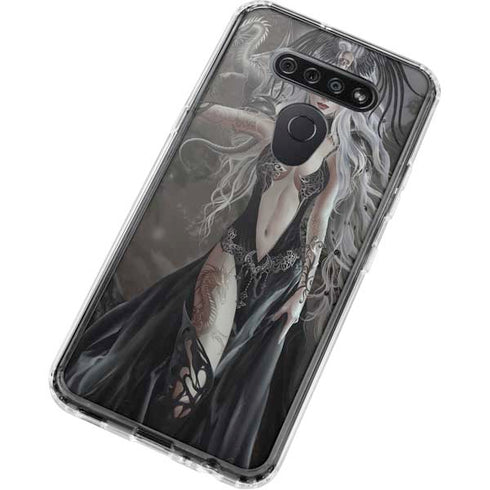 Gothic Princess with Silver Dragon by Nene Thomas LG K51/Q51 Clear Case