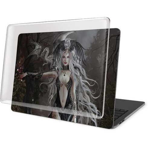 Gothic Princess with Silver Dragon by Nene Thomas MacBook Pro 15in (2016-19) Case plus Skin