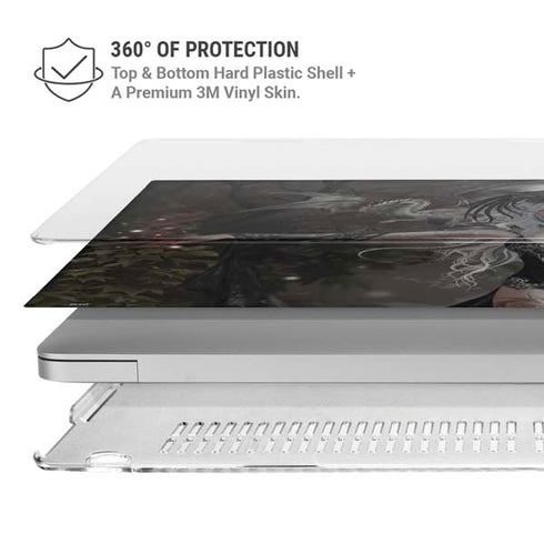 Gothic Princess with Silver Dragon by Nene Thomas MacBook Pro 16in (2019-20) Case plus Skin