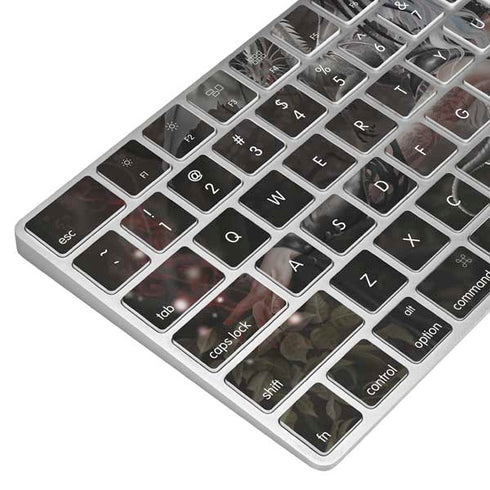 Gothic Princess with Silver Dragon by Nene Thomas Magic Keyboard Skin