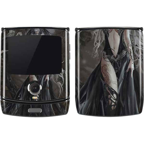 Gothic Princess with Silver Dragon by Nene Thomas Motorola RAZR Skin