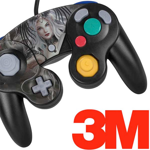 Gothic Princess with Silver Dragon by Nene Thomas Nintendo GameCube Controller Skin