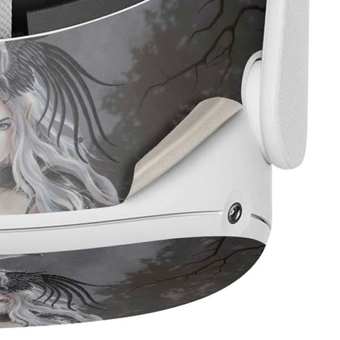 Gothic Princess with Silver Dragon by Nene Thomas Oculus Quest 2 Skin