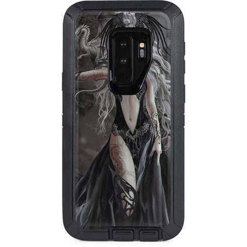 Gothic Princess with Silver Dragon by Nene Thomas Otterbox Defender Galaxy Skin