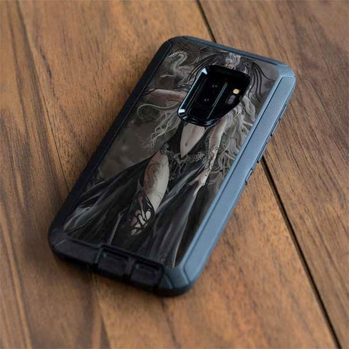 Gothic Princess with Silver Dragon by Nene Thomas Otterbox Defender Galaxy Skin