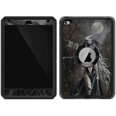 Gothic Princess with Silver Dragon by Nene Thomas Otterbox Defender iPad Skin