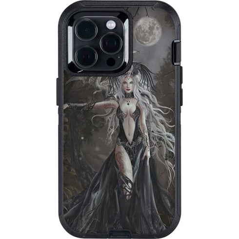 Gothic Princess with Silver Dragon by Nene Thomas Otterbox Defender iPhone Skin