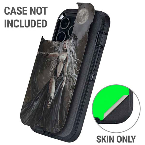 Gothic Princess with Silver Dragon by Nene Thomas Otterbox Defender iPhone Skin