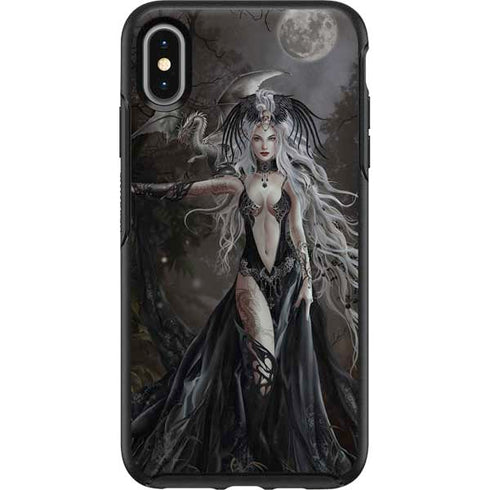 Gothic Princess with Silver Dragon by Nene Thomas Otterbox Symmetry iPhone Skin