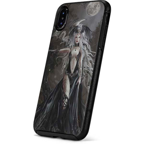 Gothic Princess with Silver Dragon by Nene Thomas Otterbox Symmetry iPhone Skin