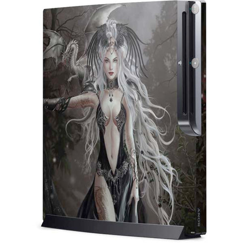 Gothic Princess with Silver Dragon by Nene Thomas Playstation 3 & PS3 Slim Skin