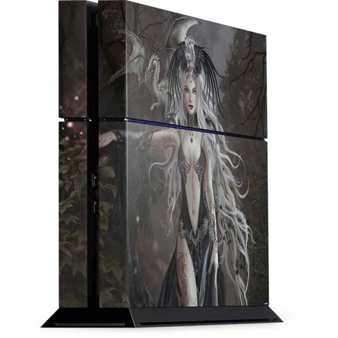 Gothic Princess with Silver Dragon by Nene Thomas PS4 Console Skin