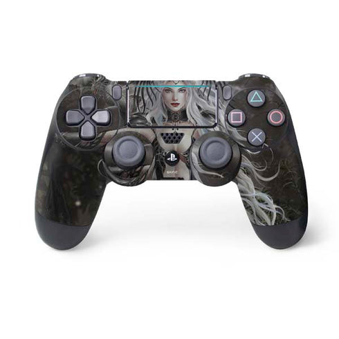 Gothic Princess with Silver Dragon by Nene Thomas PS4 Pro/Slim Controller Skin